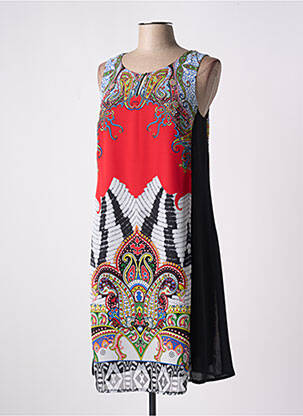 Robe mi-longue coupe fluide sans manche noir MERI & ESCA femme