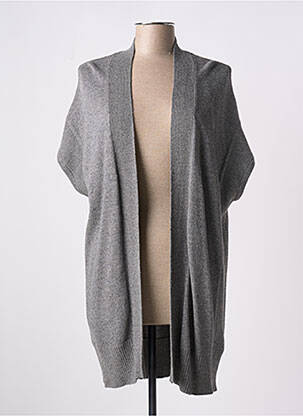 Gilet manches courtes maille tricot gris GERRY WEBER femme