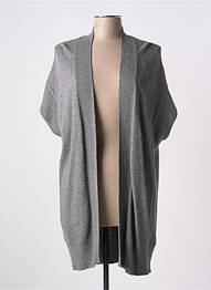 Gilet manches courtes maille tricot gris GERRY WEBER femme