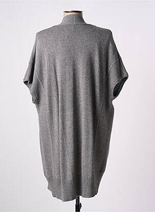 Gilet manches courtes maille tricot gris GERRY WEBER femme