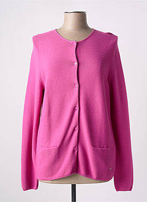 Gilet manches longues col rond rose GERRY WEBER femme