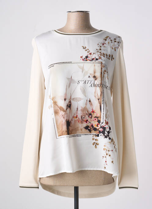 T-shirt manches longues manches longues beige TAIFUN femme