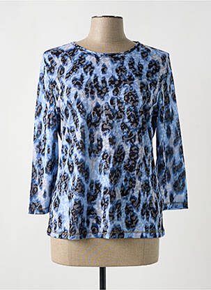 Top tissage jersey manches 3/4 bleu GERRY WEBER femme