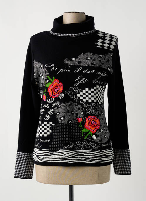 Pull col roulé noir OLIVIER PHILIPS pour femme