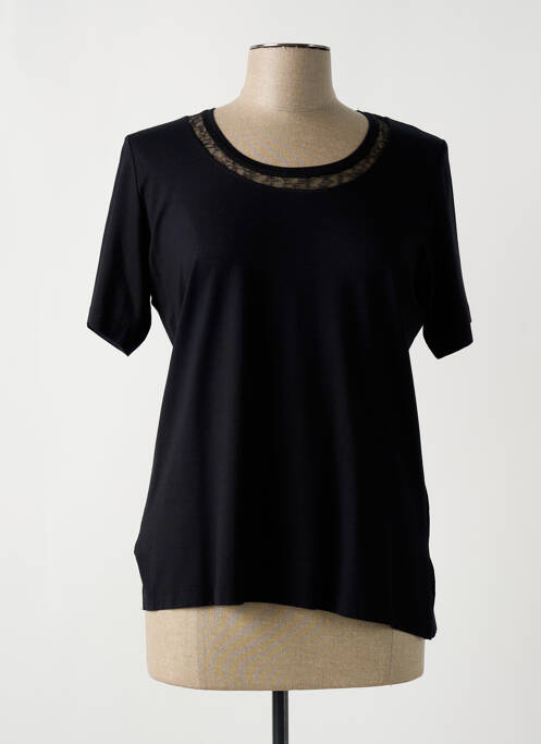 T-shirt noir FRANCE RIVOIRE pour femme