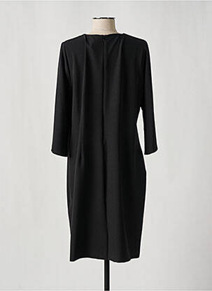Robe mi-longue manches 3/4 manches 3/4 noir FRANCE RIVOIRE femme