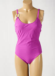 Maillot de bain 1 pièce bretelles élastiquées ajustables violet SIMONE PERELE femme