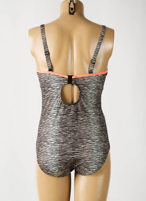 Maillot de bain 1 pièce imprimé fantaisie gris SWIMS femme