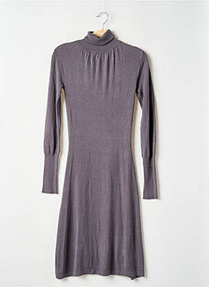 Robe mi-longue manches longues manches longues gris NAF NAF femme