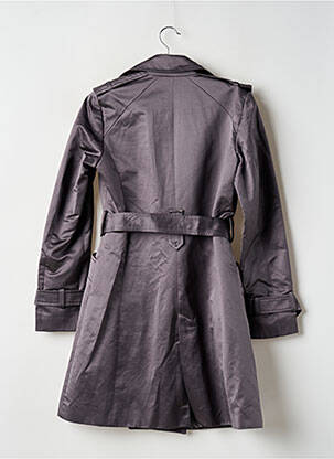 Trench tissage popeline sans capuche gris ZARA femme