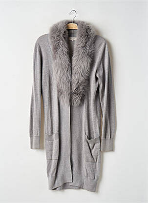 Gilet manches longues stretch gris BRUCE FIELD femme