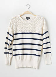 Pull stretch manches longues beige MISE AU GREEN femme