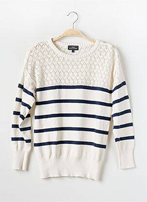 Pull stretch manches longues beige MISE AU GREEN femme
