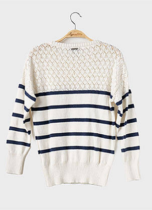 Pull stretch manches longues beige MISE AU GREEN femme