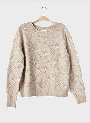 Pull stretch manches longues marron H&M femme