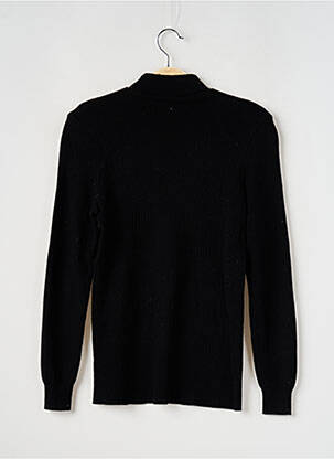 Pull stretch manches longues noir LA FRANCAISE femme