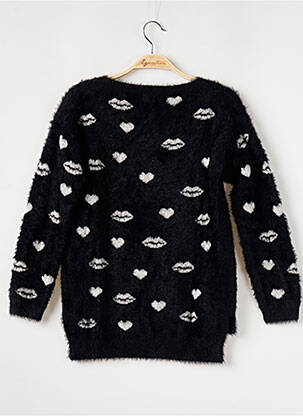 Pull col bateau manches 3/4 noir MOLLY BRACKEN femme