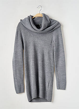 Pull col roulé gris H&M pour femme