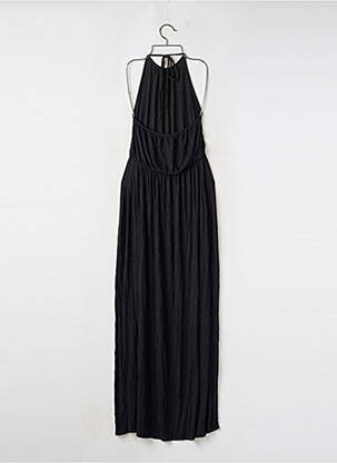 Robe longue manches dos nu fines bretelles noir BOOHOO femme