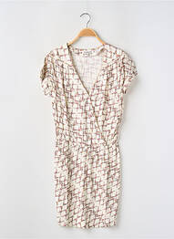 Robe courte manches courtes manches courtes beige LA PETITE FRANCAISE femme