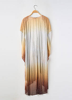 Robe de plage fermeture liens à nouer marron ZARA femme