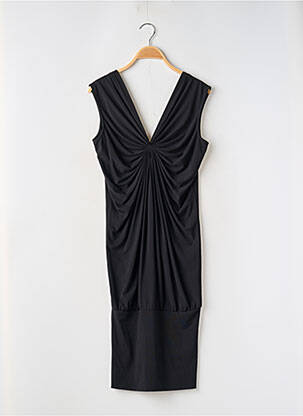 Robe mi-longue sans manche sans manche noir MANOUKIAN femme