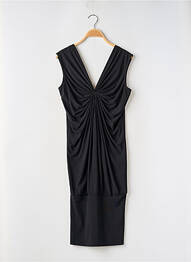 Robe mi-longue sans manche sans manche noir MANOUKIAN femme