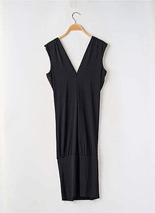 Robe mi-longue sans manche sans manche noir MANOUKIAN femme