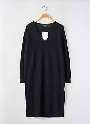 Robe pull resserrée sur le bas manches longues noir RALPH LAUREN femme