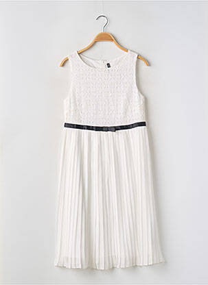 Robe mi-longue sans manche sans manche blanc NAF NAF femme