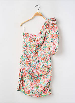 Robe courte manches 3/4 manches 3/4 rose ZARA femme