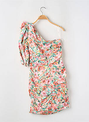 Robe courte manches 3/4 manches 3/4 rose ZARA femme