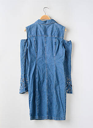Robe courte manches longues manches longues bleu BODY FLIRT femme