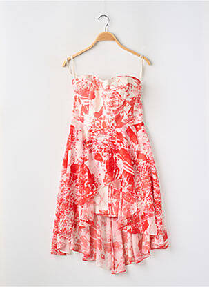 Robe courte fermeture zippée au dos sans manche orange FRENCH CONNECTION femme