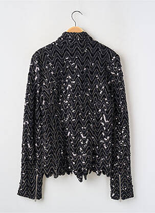 Veste casual col tailleur noir AMERICAN RETRO femme