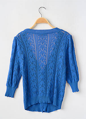 Gilet manches longues manches 3/4 bleu LA PETITE ETOILE femme