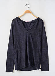T-shirt manches longues manches longues bleu BERENICE femme