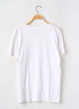 T-shirt coupe droite manches courtes blanc FD femme