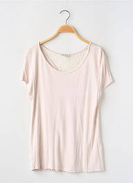 Top coupe fluide manches courtes rose CLAUDIE PIERLOT femme