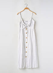 Robe mi-longue blanc BERSHKA pour femme seconde vue
