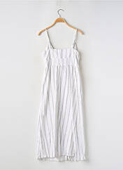 Robe mi-longue blanc BERSHKA pour femme seconde vue