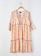 Robe mi-longue orange CHARLOTT' pour femme seconde vue