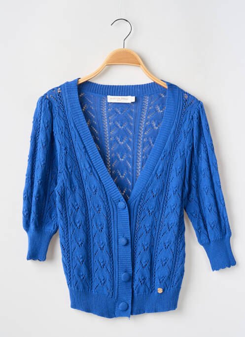 Gilet manches longues manches 3/4 bleu LA PETITE ETOILE femme