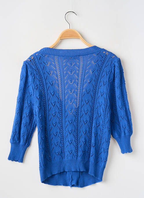 Gilet manches longues manches 3/4 bleu LA PETITE ETOILE femme