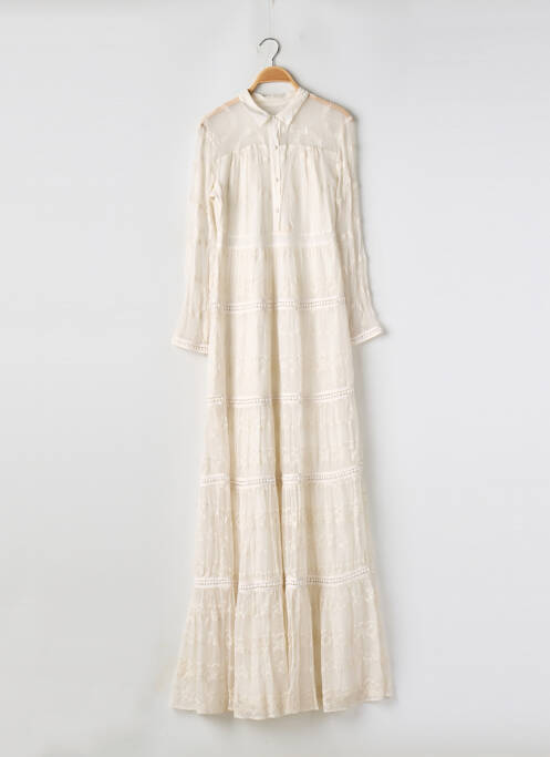 Robe longue beige SANS MARQUE pour femme