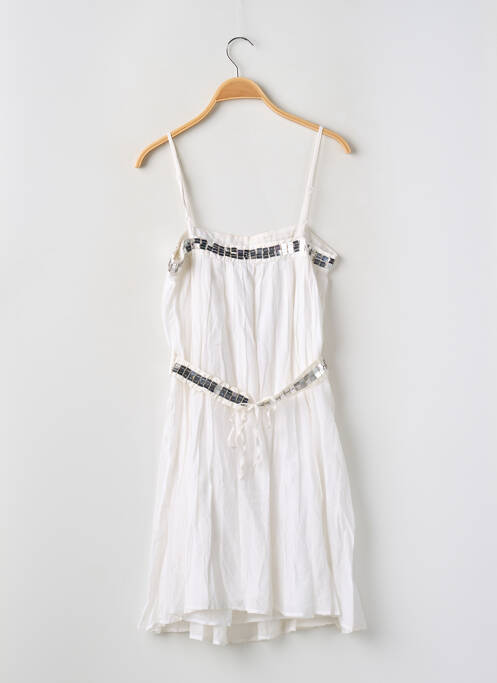 Robe mi-longue blanc NAF NAF pour femme