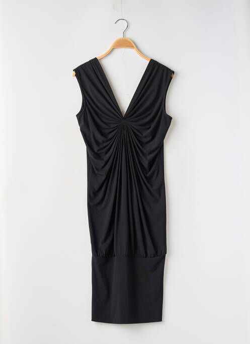 Robe mi-longue noir MANOUKIAN pour femme