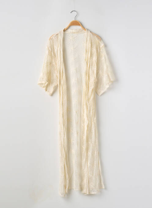 Veste kimono beige SANS MARQUE pour femme