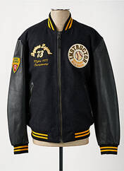Veste en cuir gris DAYTONA pour homme seconde vue