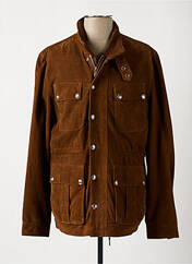 Veste en cuir marron DAYTONA pour homme seconde vue